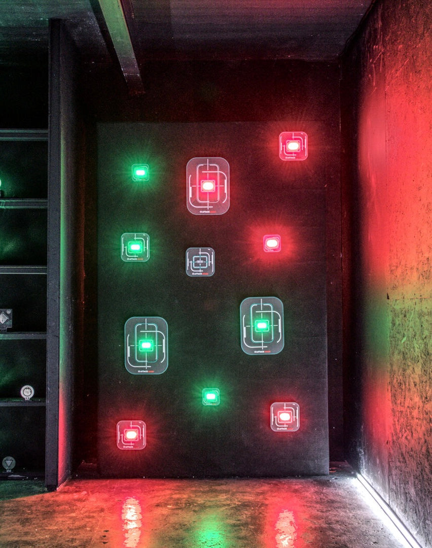 flashing target at shooters range leicester